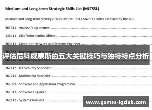 评估尼科威廉斯的五大关键技巧与独特特点分析